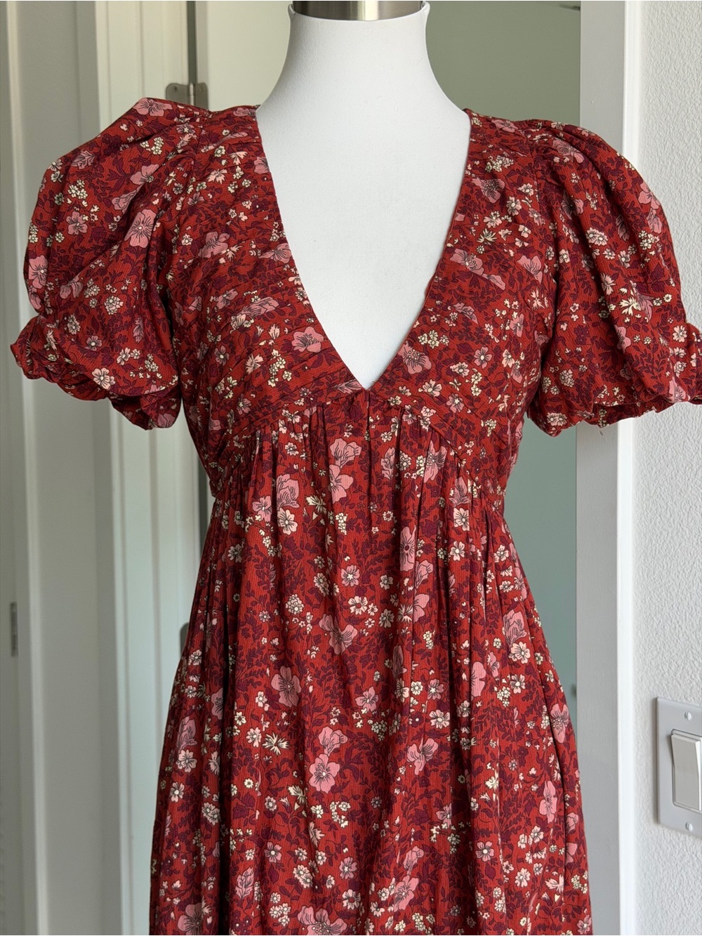 ·THE GREAT The Gallery Dress in Spice Mesa Floral size 0 - Picture 4 of 12